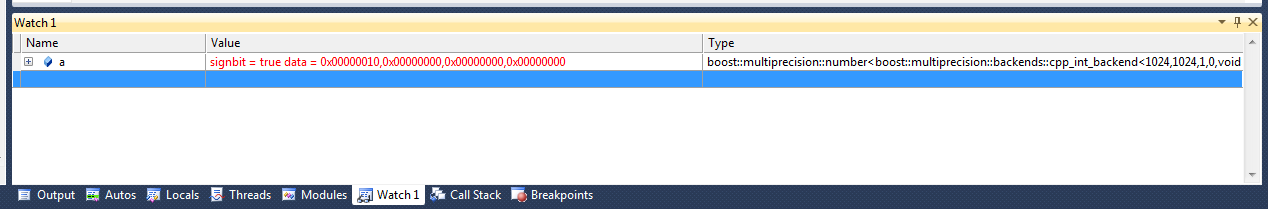 Visual C++ Debugger Visualizers - 1.65.1