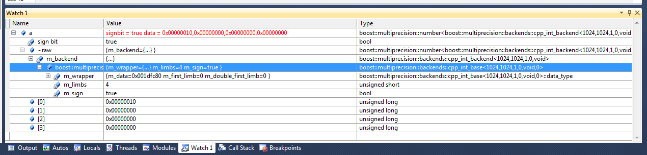 Visual C++ Debugger Visualizers - 1.65.1